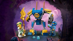 LEGO NINJAGO Jay Battle Mech, giocattolo ninja per bambini con personaggi, inclusa la minifigure di Jay con mini katana, action figure e mech, piccolo regalo per ragazzi e ragazze creativi a partire da 6 anni 71805 Set da costruzione Besuche den LEGO-Store