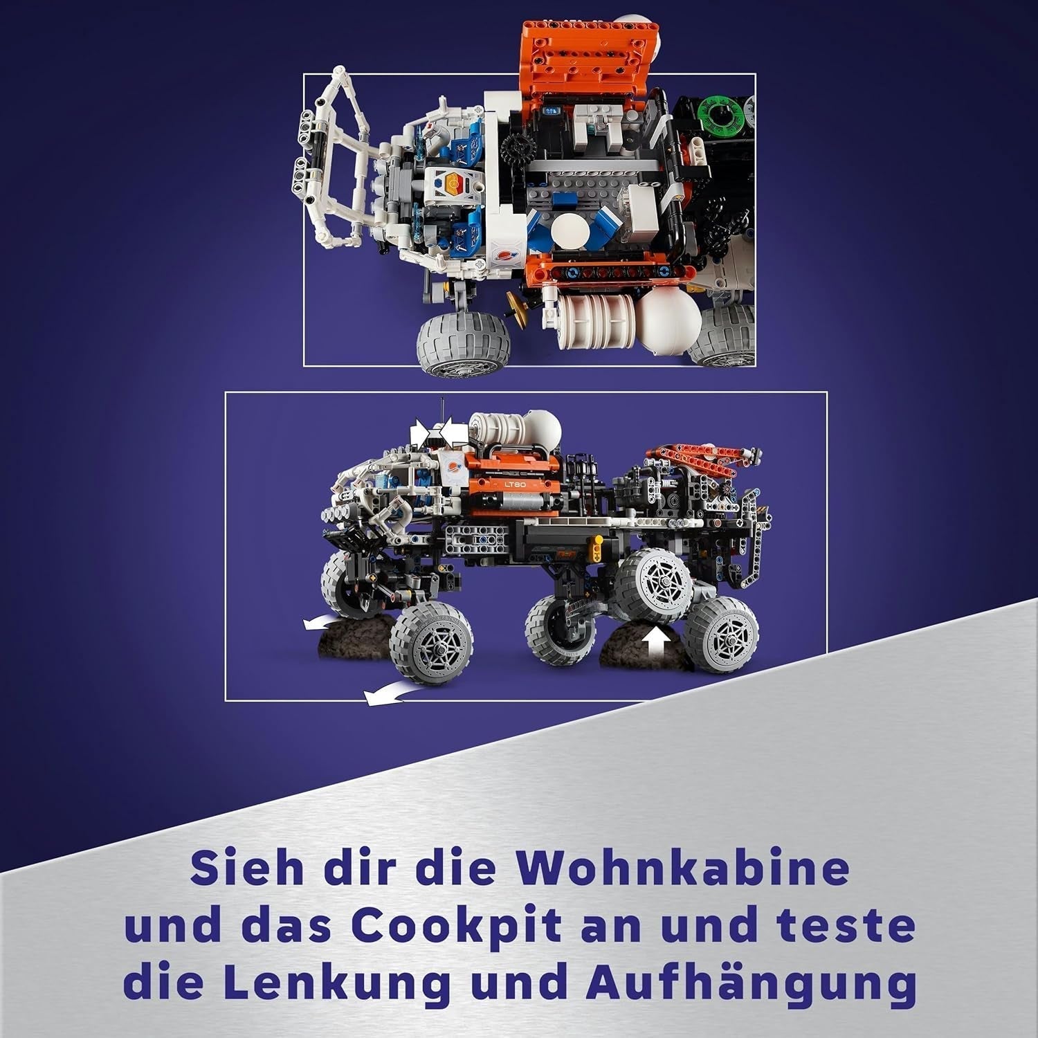 LEGO Technic Mars Exploration Rover, jucărie spațială, bazată pe nave spațiale NASA, set de construcție spațială, jucărie pentru copii, cadou pentru băieți și fete cu vârsta de 11+ 42180 Seturi de constructie Besuche den LEGO-Store