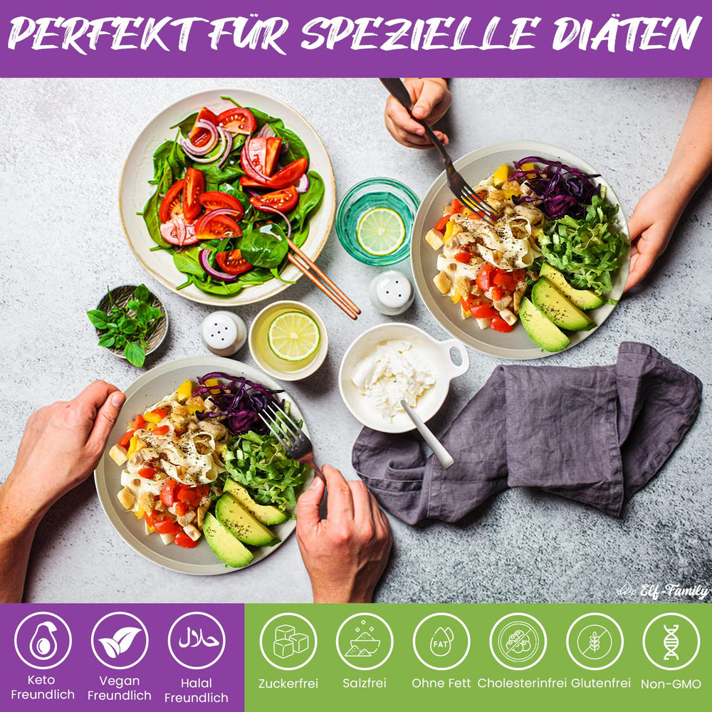 Tagliatelle Konjac Premium dalla Tailandia, vegane, senza glutine - 240 g x confezione da 6 (12 confezioni), tagliatelle Shirataki Elf-Family, tagliatelle istantanee, pasta/cheto/a basso contenuto di carboidrati/a basso contenuto calorico/senza zucchero - Spaghetti e fettuccine