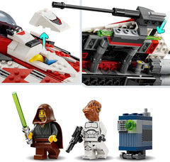 LEGO Star Wars Jedi Bob Starfighter giocattolo da costruzione astronave giocattolo mattoncini personaggio popolare regalo di compleanno per ragazzi ragazze e tutti i fan di età superiore a 8 anni 75388 Set da costruzione Beuche den LEGO-Store