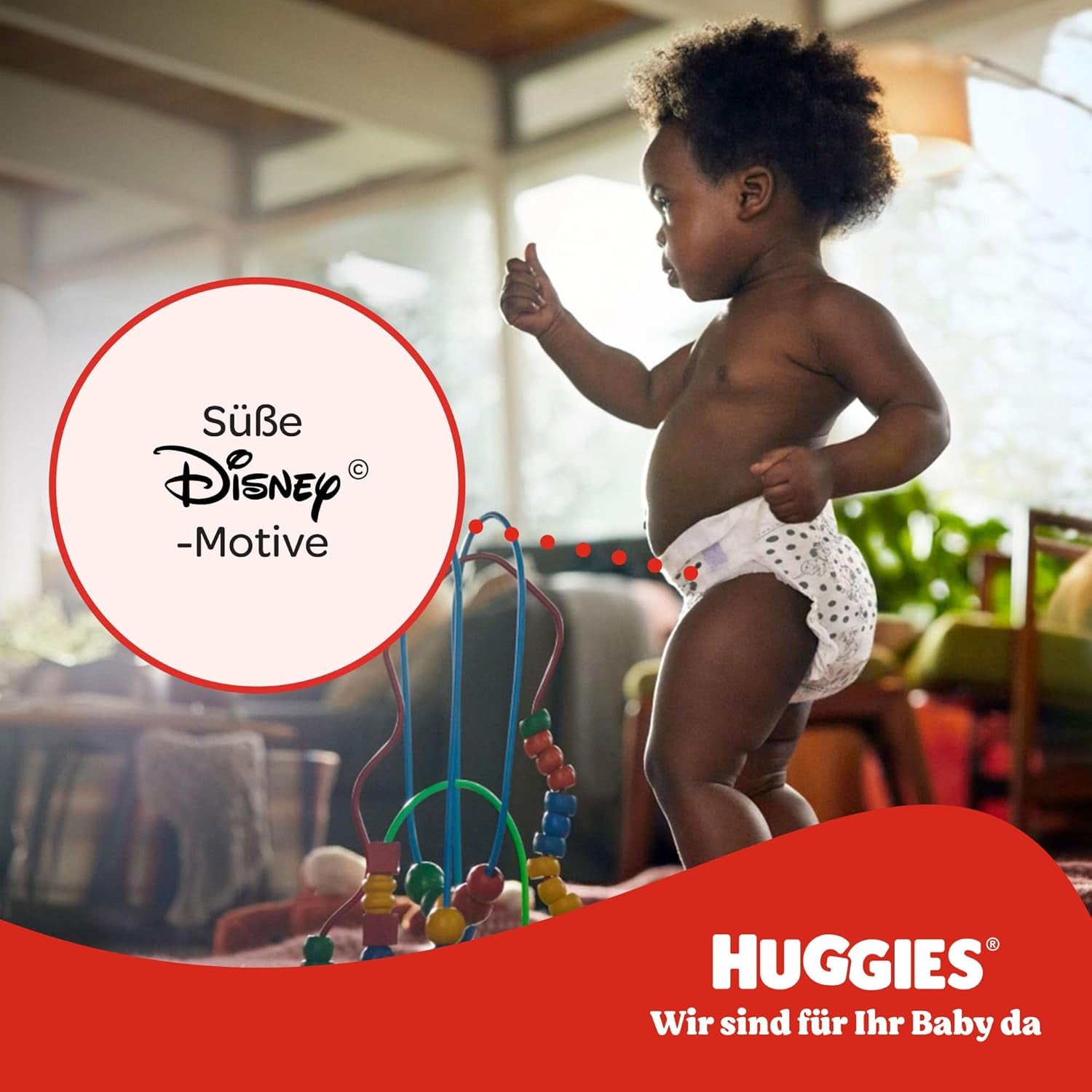 Pantaloni Disney Huggies Little Movers, taglia 6, 96 pezzi (2 x 48), scatola mensile