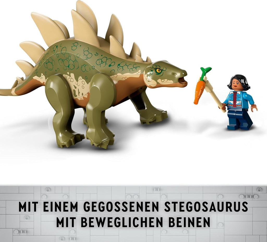 LEGO Jurassic World Dinosaur Missions: Discovery Of The Stegosaurus, Adventure Playset pentru băieți și fete de la 6 ani în sus, cadou pentru fanii lui Ben și Sammy 76965 Seturi de constructie Besuche den LEGO-Store