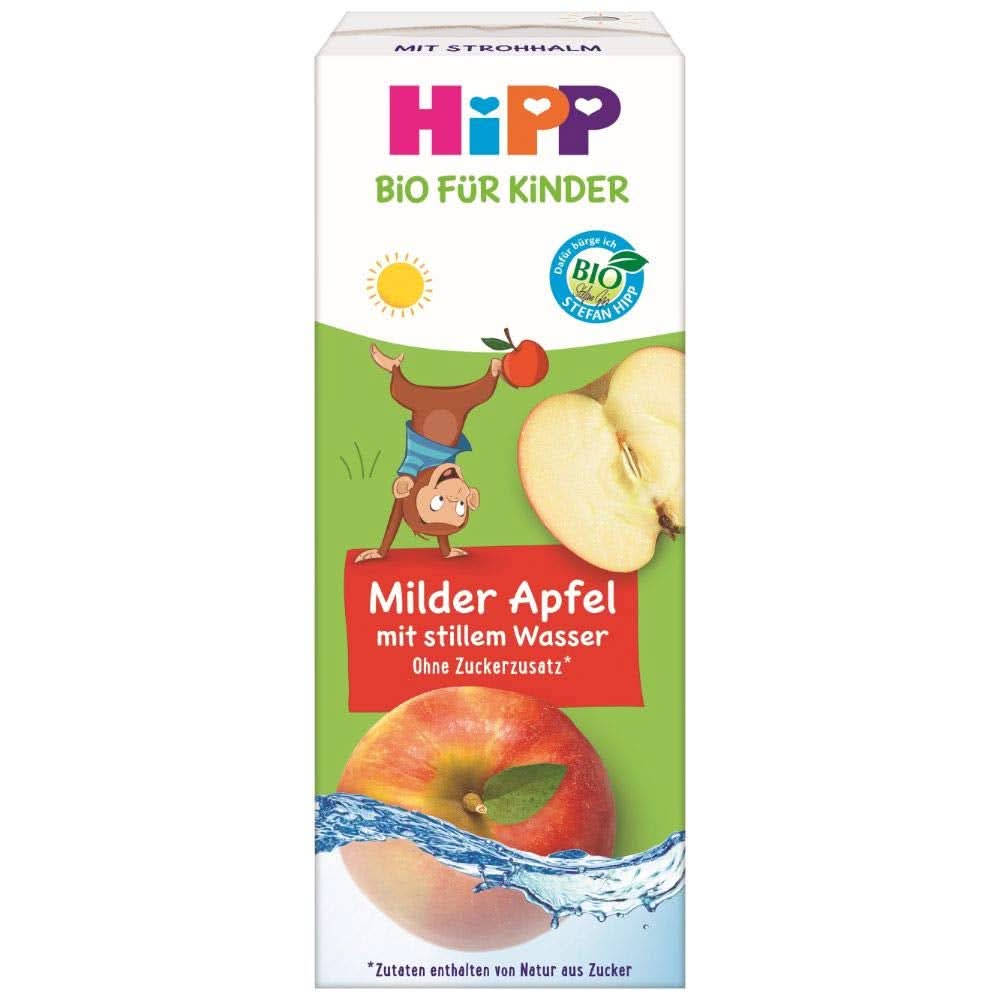 Succo di mela biologico Hipp con acqua naturale, confezione da 15 (15 x 200 ml) Mamma e Bambino Naty Shop