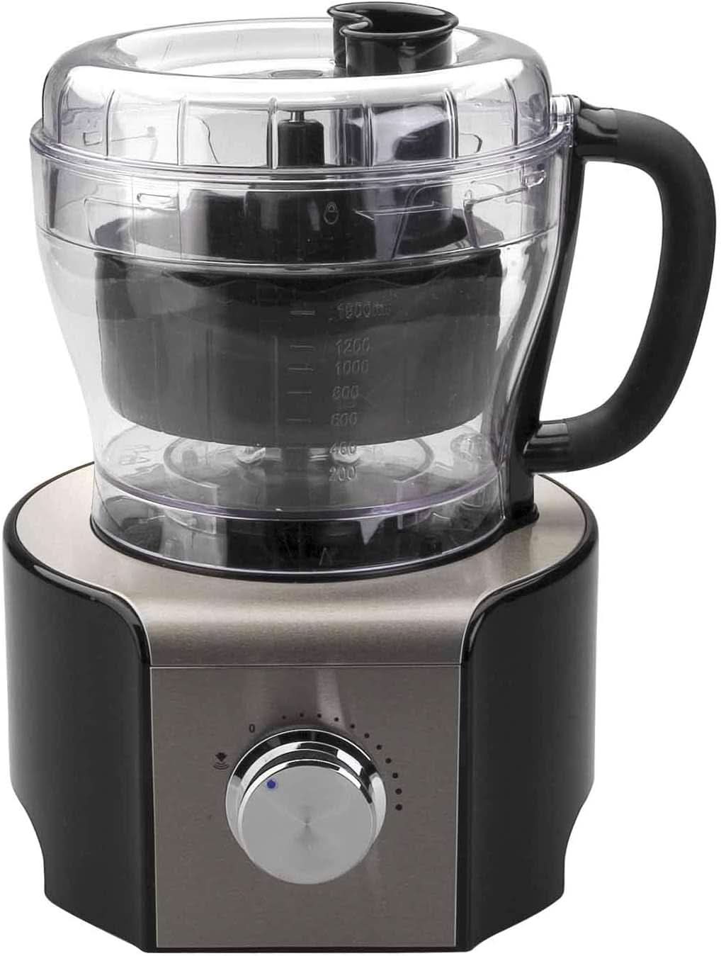 69079 -69079 robot multifunzione 800 w-nero, acciaio inox, vetro e plastica, multicolore Mamma e Bambino Naty Shop