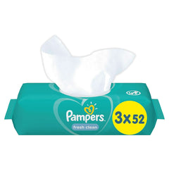 Pampers Fresh Clean, Șervețele pentru bebeluși, 52 bucăți Servetele Umede Bebelusi Naty Shop