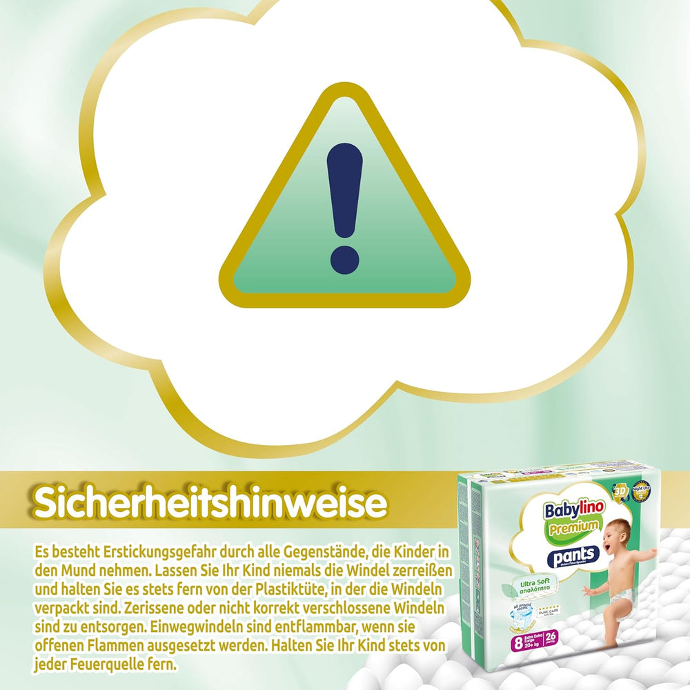 Pantaloni Premium taglia 8 con filtro ultra morbido, XXL (20+ kg), 26 pezzi