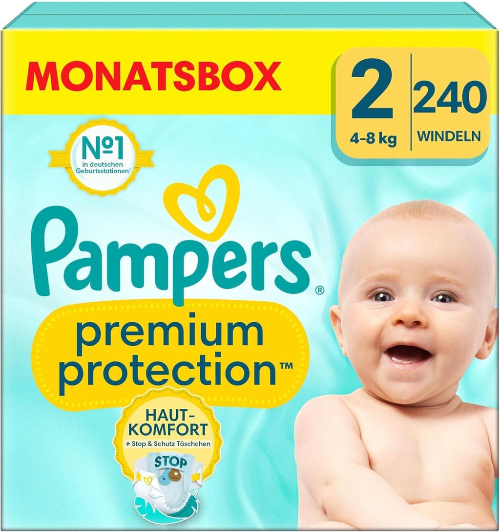 Pampers Baby Nappies mărimea 4, Premium Protection, Nappies, 174 buc. , 9Kg - 14Kg Mama si Copilul Naty Shop 2 (240 buc) Premium Protection