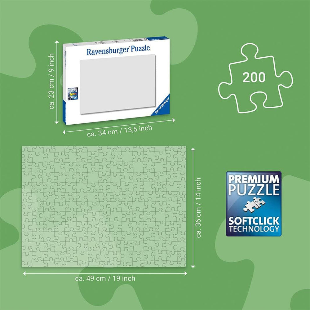 Puzzle pentru copii Ravensburger - 12004144 - Minecraft - Puzzle Minecraft pentru copii de la 8 ani, cu 200 de piese în format Xxl, Cadouri Minecraft Puzzle Naty Shop