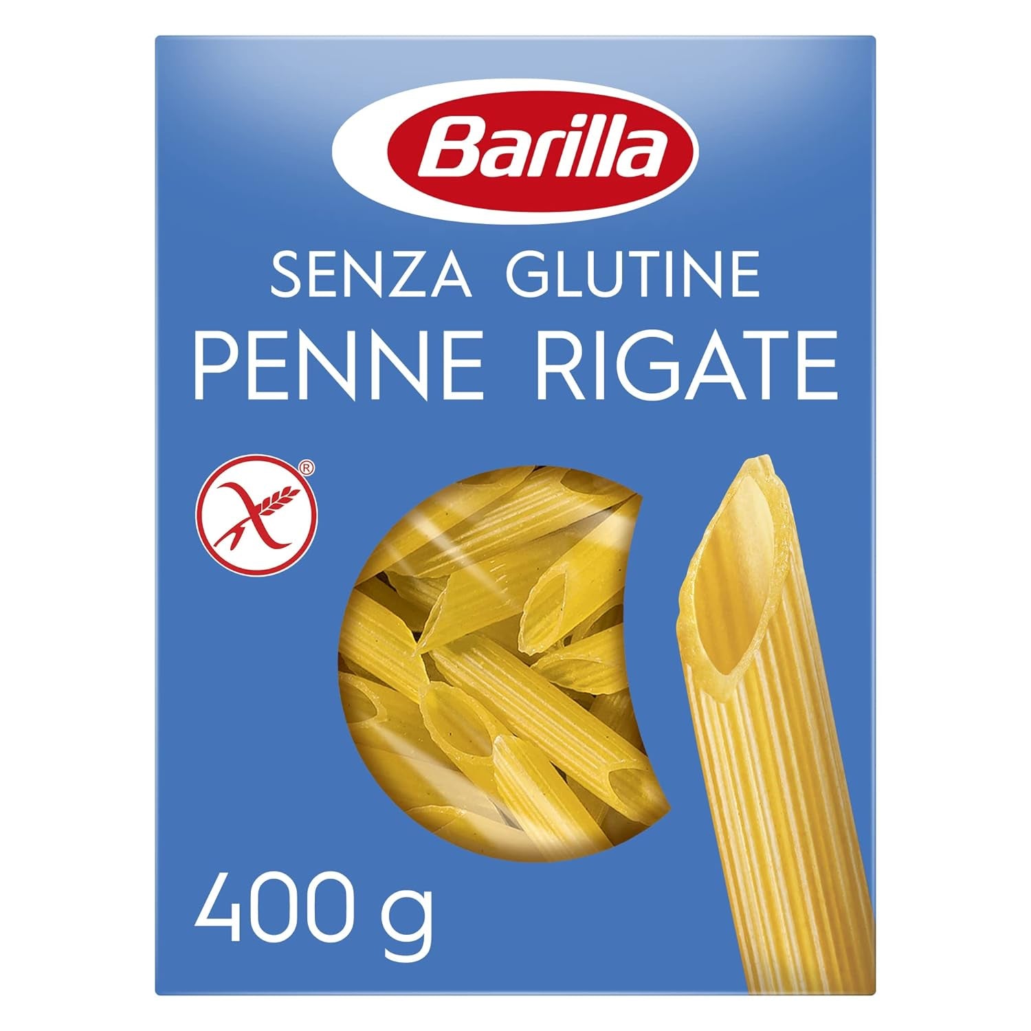Penne Rigate Barilla pasta senza glutine, a base di riso e mais – 1 confezione (1 x 400g)