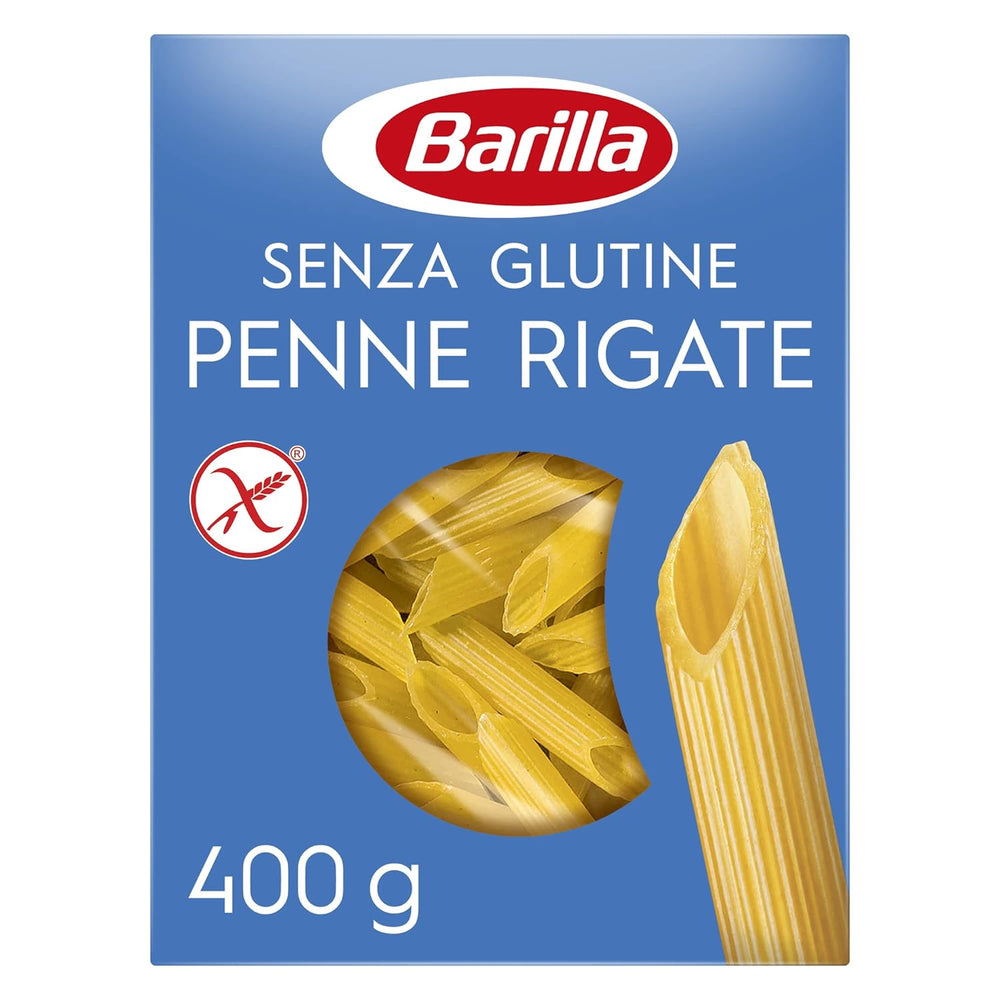 Penne Rigate Barilla pasta senza glutine, a base di riso e mais – 1 confezione (1 x 400g)