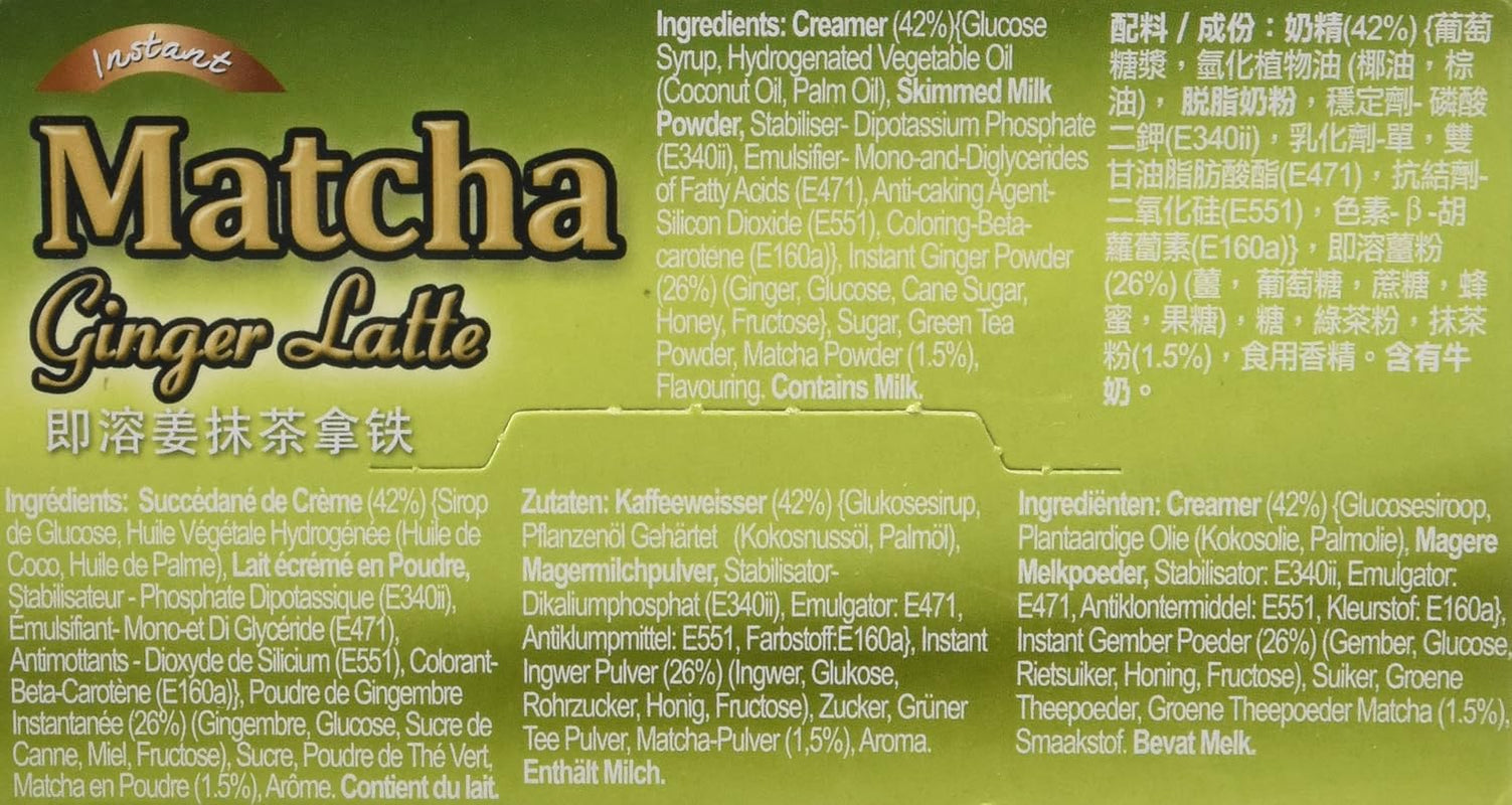- Latte instant cu ghimbir și matcha - (10 x 25 g)