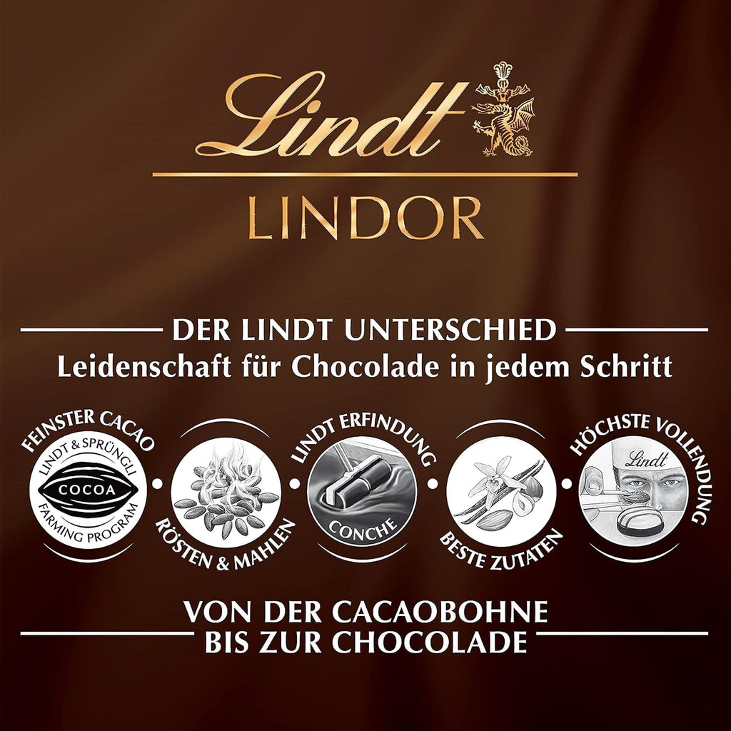 Mix de sfere din ciocolata Lindt LINDOR, 137 grame Bomboane de Ciocolata Naty Shop