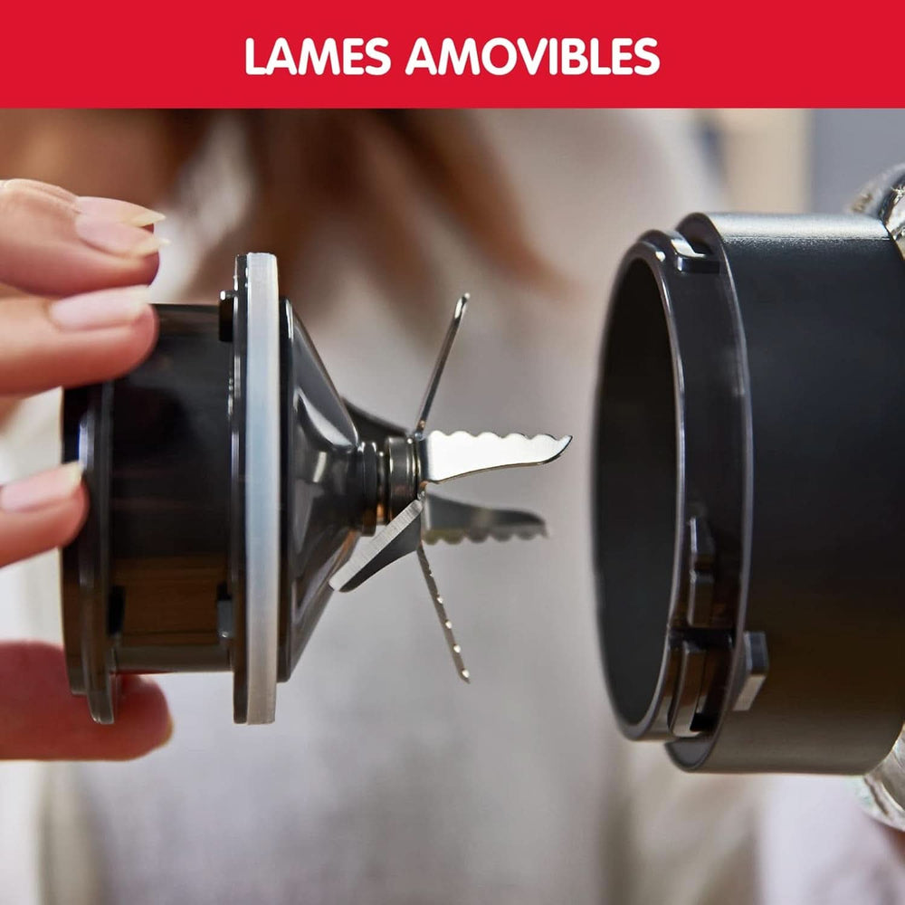 Perfect Mix + LM811D10 - Miscelatore da 1200 W, Glasierter Edelstahl, Hintergrundbeleuchteter Geschwindigkeitsregler, 3 Programmi, Manueller und Automatischer Reinigungsmodus Mother and Child Naty Shop