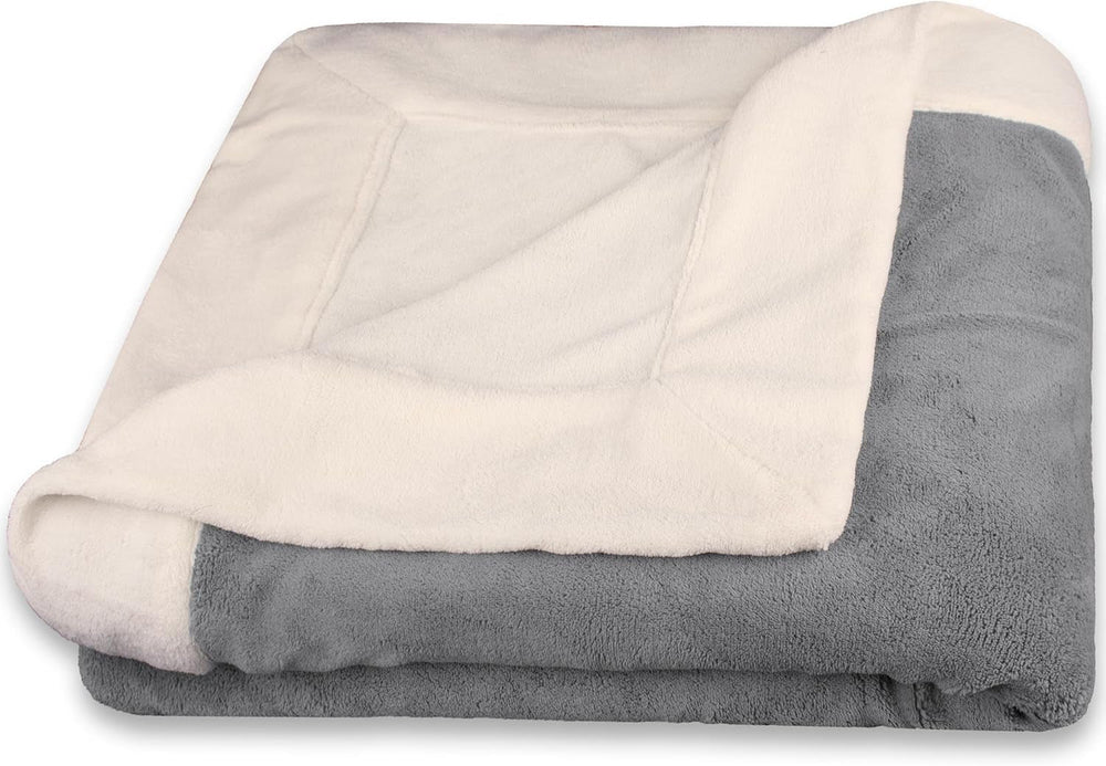 Soffice coperta Celinatex 150 X 200 Cm coperta per divano azzurra calda morbida coperta in microfibra Pile Oeko-Tex Montreal Letti e coperte Besuche den CelinaTex-Store Bianco crema / grigio 130 X 170 Cm