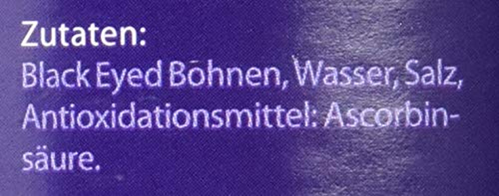 Confezione da 12 fagioli dall'occhio nero (12 x 425 ml)