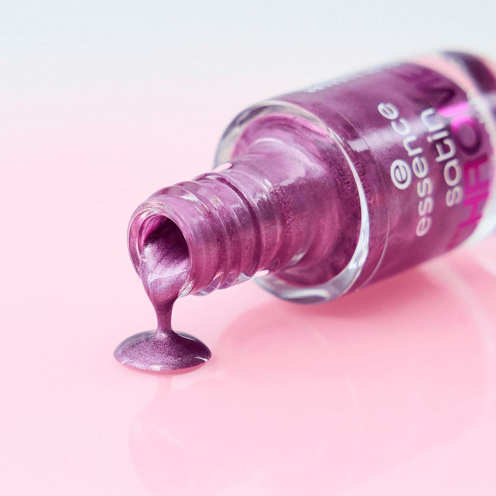 Oja Essence Satin CHROME, nr. 02, roz, acoperire completă, rezultate expres, pigmentată intens, metalică, vegană, fără particule de microplastic, fără parfum, fără parabeni, 1 pachet (8ml)