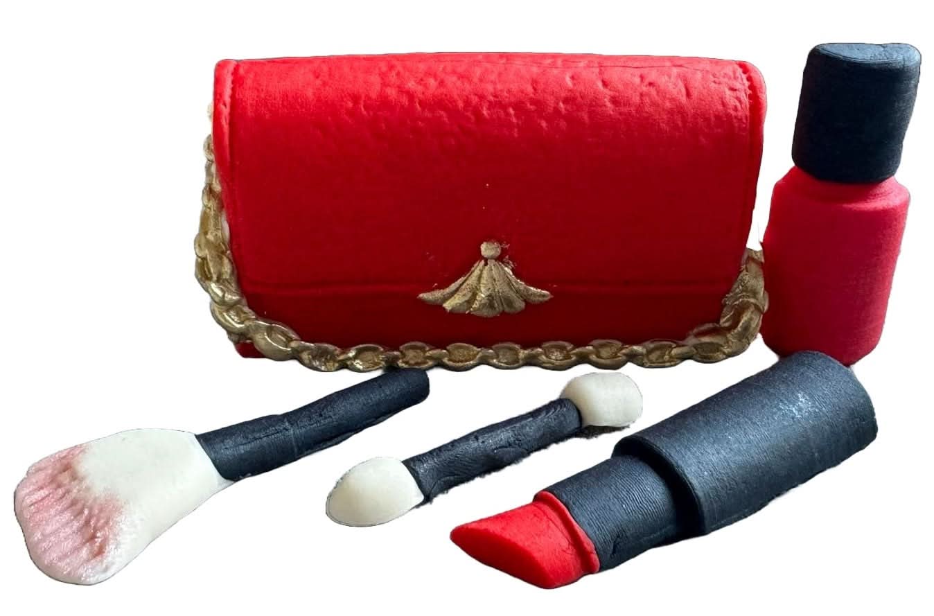 Set 5 decoratiuni comestibile din zahar, Cosmetice Decoratiuni din Pasta de Zahar Naty Shop