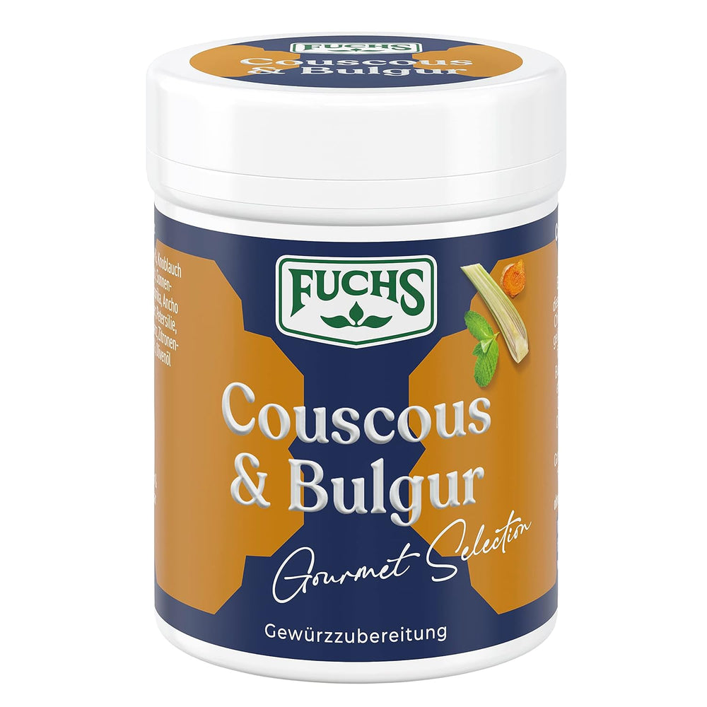 Fuchs Spices Gourmet Selection Medio Oriente/Africa - Miscela di spezie per couscous e bulgur Miscela di spezie ricaricabile per condire piatti vegani a base di bulgur 55g