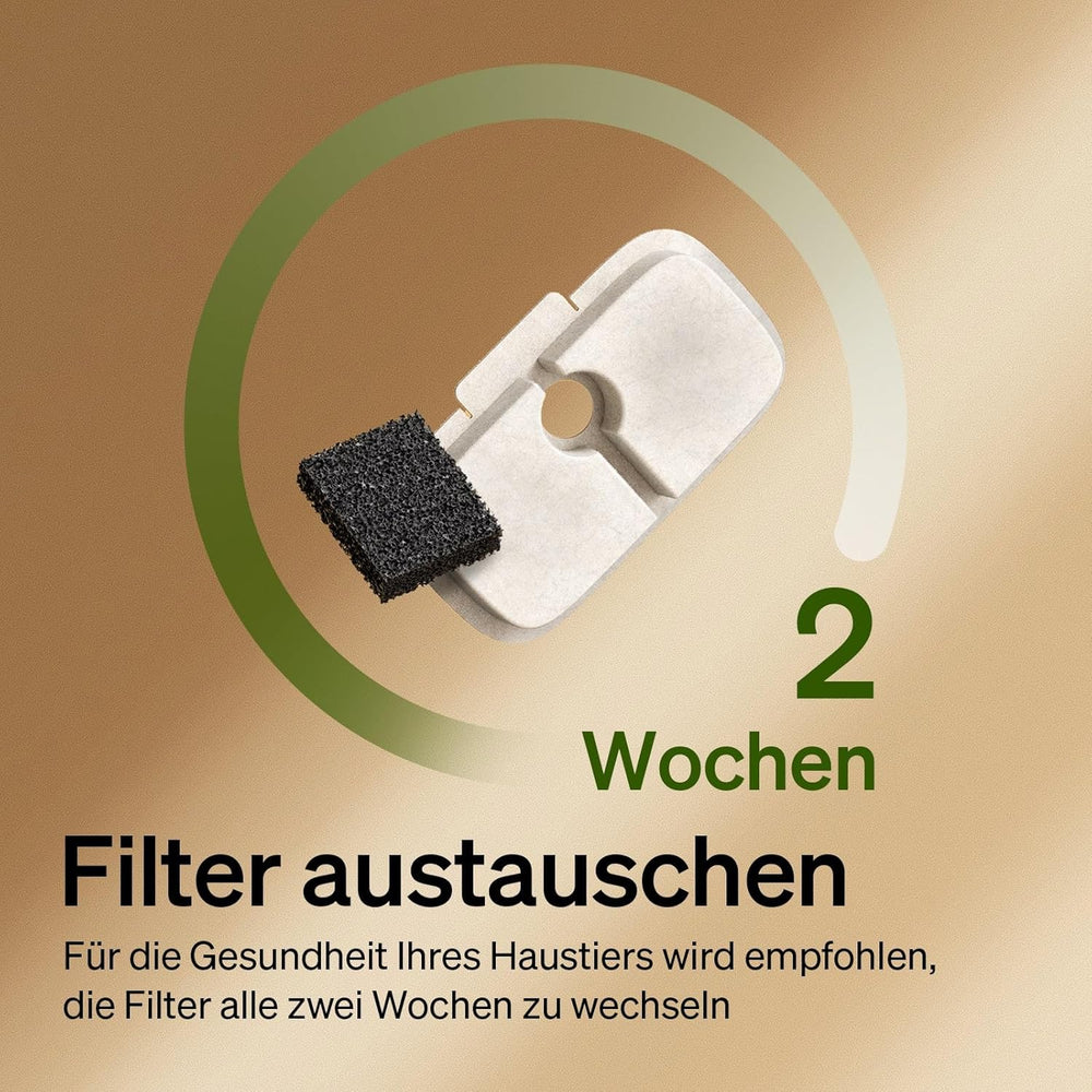 PETLIBRO Filtro Katzenbrunnen 8er Pack per Dockstream Trinkbrunnen per Katze PLWF005, PLWF115, PLWF105, PLWF305, 4-Monats-Set PETLIBRO Trinkbrunnen Filtro Ersatzfilter per Katzentrinkbrunnen