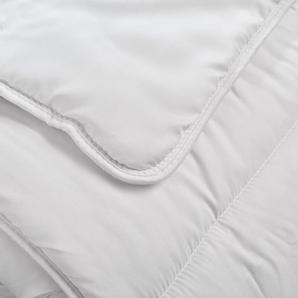 Piumino antiacaro Bleu Calin 140X200 Cm, Per letto singolo, Rivestimento in morbida microfibra, Trattamento Sanitized Piumini e Trapunte Naty Shop