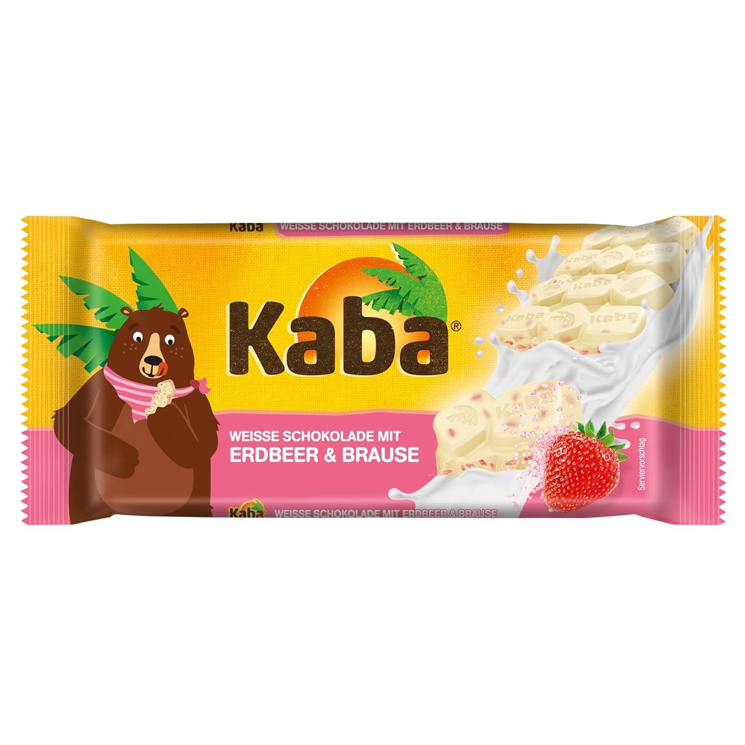 Cioccolato al latte intero e crema al latte Kaba, barretta di cioccolato ripiena, barretta da 90 g, cioccolato fondente con crema al latte leggera e gusto originale Kaba