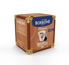 Caffè Borbone Respresso, Rote Kaffeemischung - 50 Kapseln - Kompatibel mit Nespresso®* Haushalts-Espressomaschinen