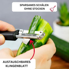 Westmark 29092270 Sparschäler Gallant, Pp/Tpe/Edelstahl, Nero / Rosso, 16,5 X 3,7 X 2 Cm Pelapatate Naty Shop