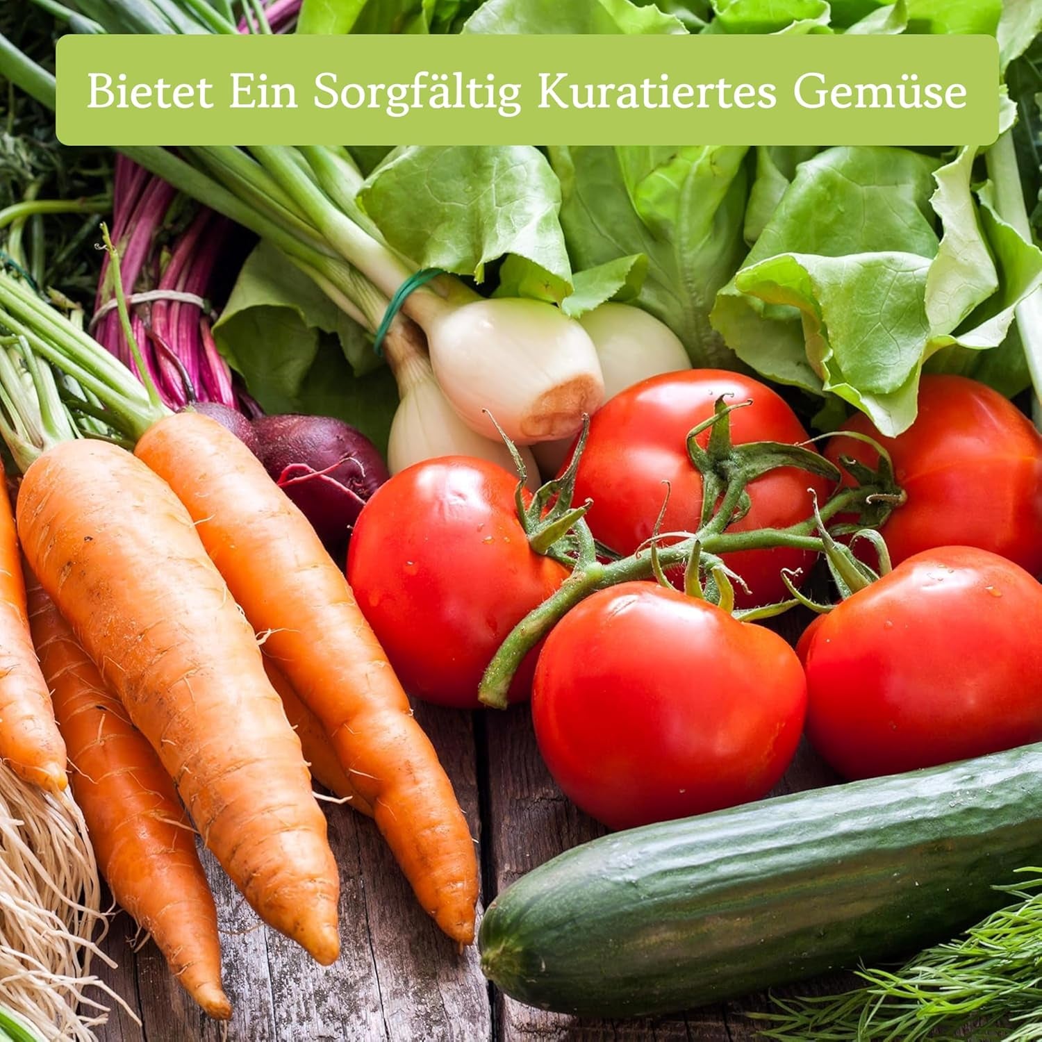 Set di semi di verdure coltivate da soli - 12 Pflanzensemen Sorten für Hochbeet und Garten - Praktische Box mit Gemüsesamen für den Anbau Frischer Ernte zu Hause - Ideal für Gartenliebhaber