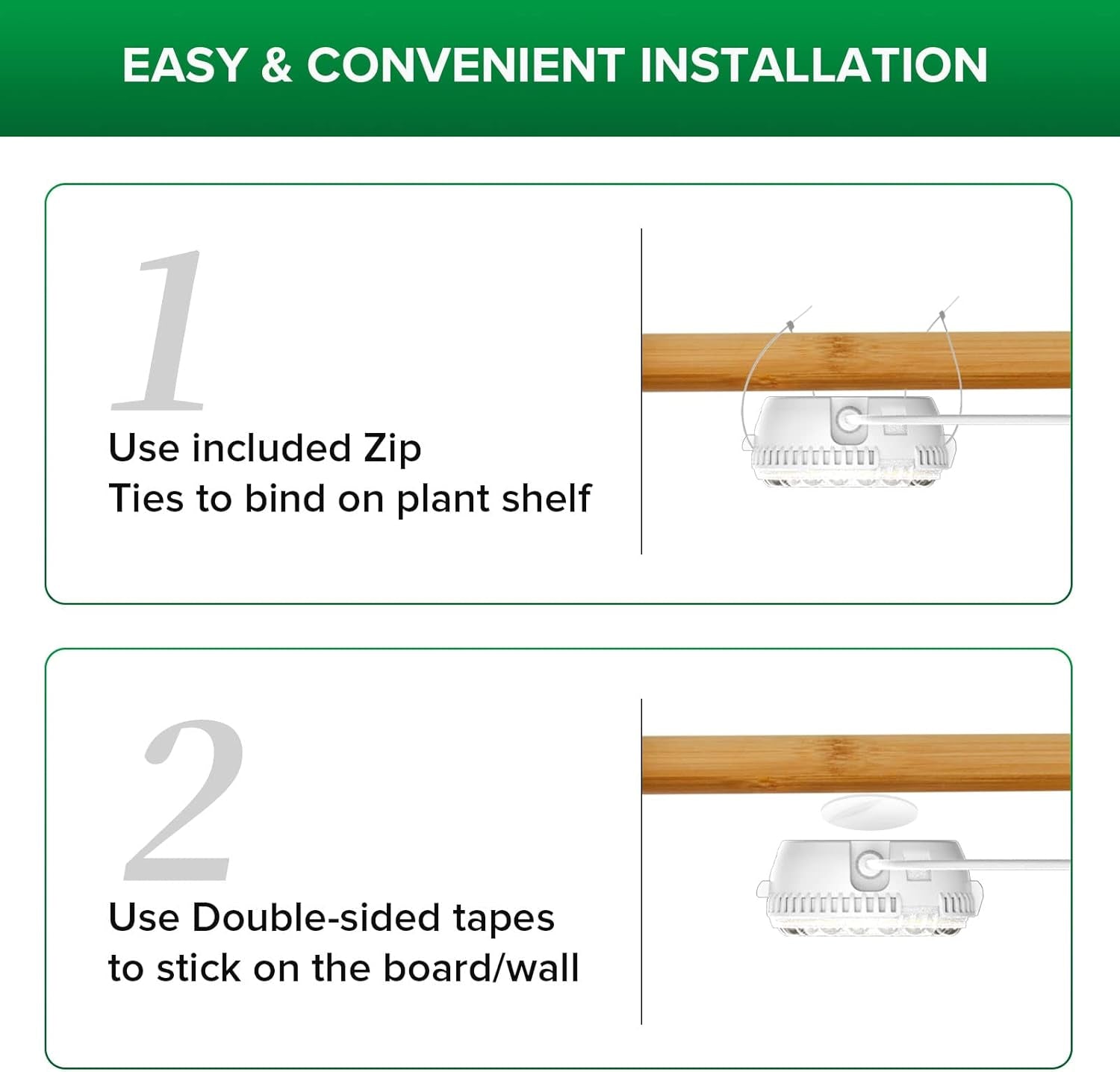 SANSI LED Lampada per Coltivazione di Piante da Interno 2 Teste Spettro Completo 10W (equivalente a 150W) Timer 4/8/12 Ore Lampada a Sospensione Idroponica per Piante da Interno in Serra