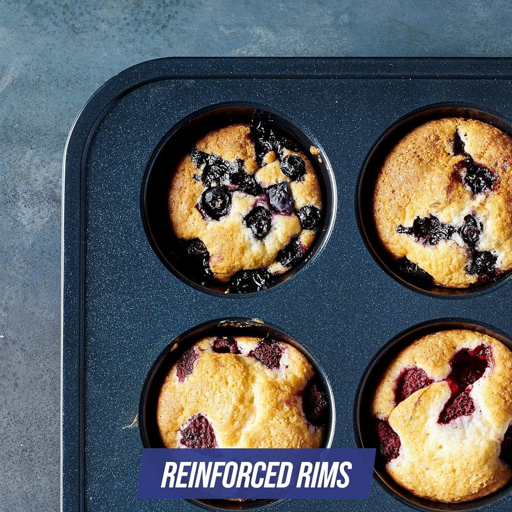 Blue Diamond Bakeware 12Er Muffinform Mit Antihaftbeschichtung, Blau Matrite si tavi pentru copt Naty Shop