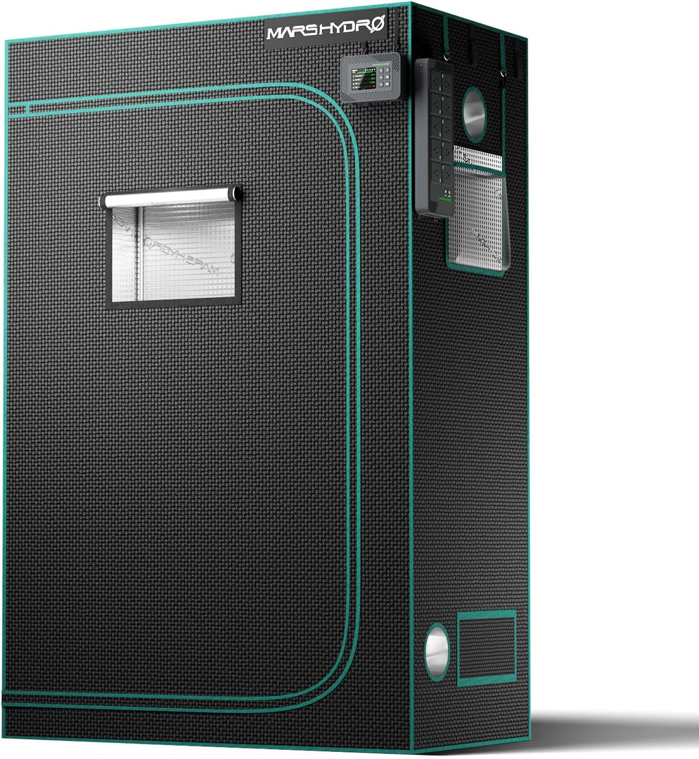 Tenda da coltivazione MARS HYDRO 60x60x140 cm, Tenda da coltivazione per interni, Tende da coltivazione in Mylar riflettente per coltura idroponica, Vassoio inferiore rimovibile per spazio di coltivazione delle piante