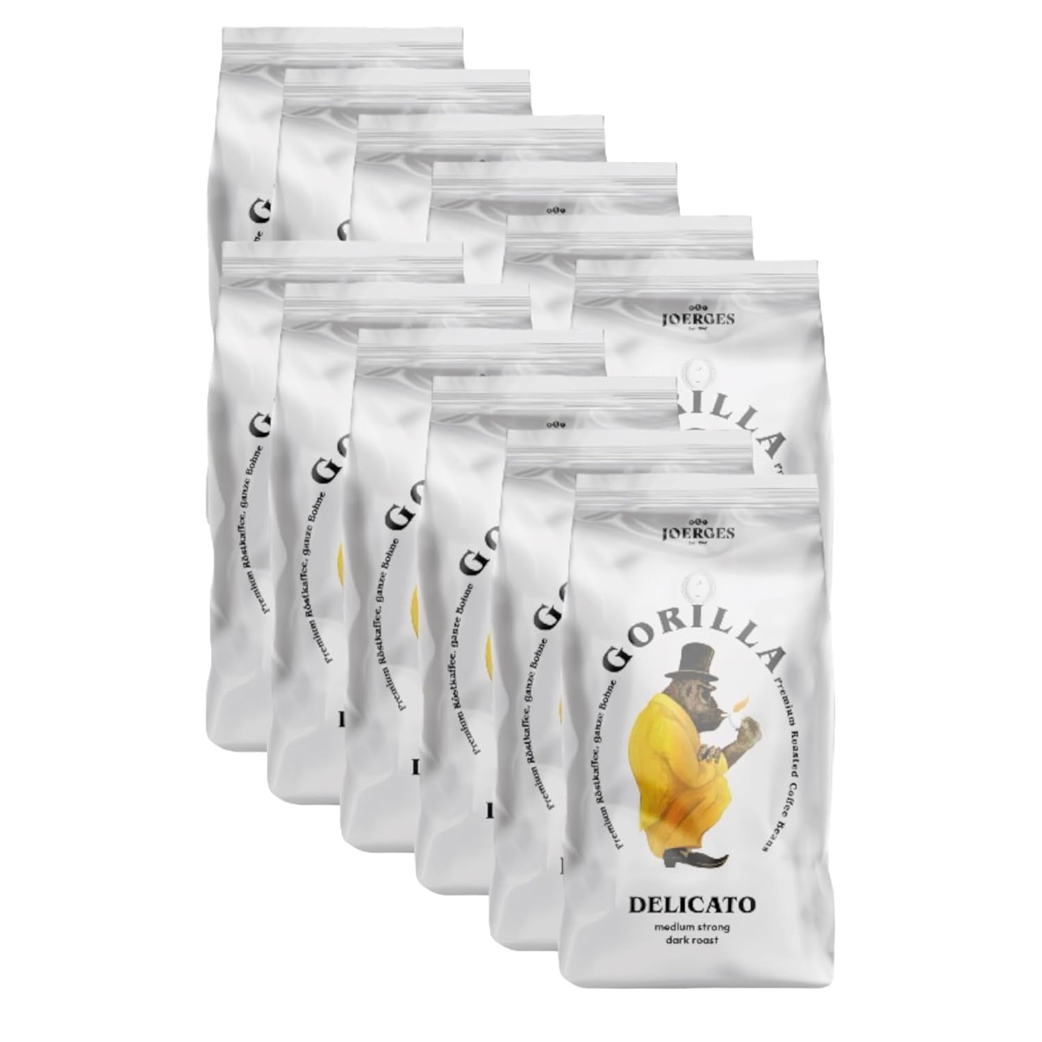 Gorilla Espresso Delicato 12 x 1kg Cafea cu boabe intregi