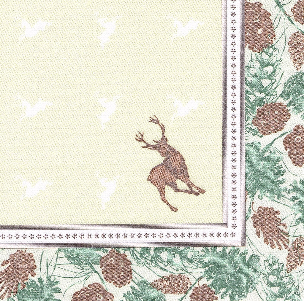 Papstar, 50 de șervețele "Colecția ROYAL" 1/4 pliere 40 Cm X 40 Cm "Cerbul Majestic", #85654