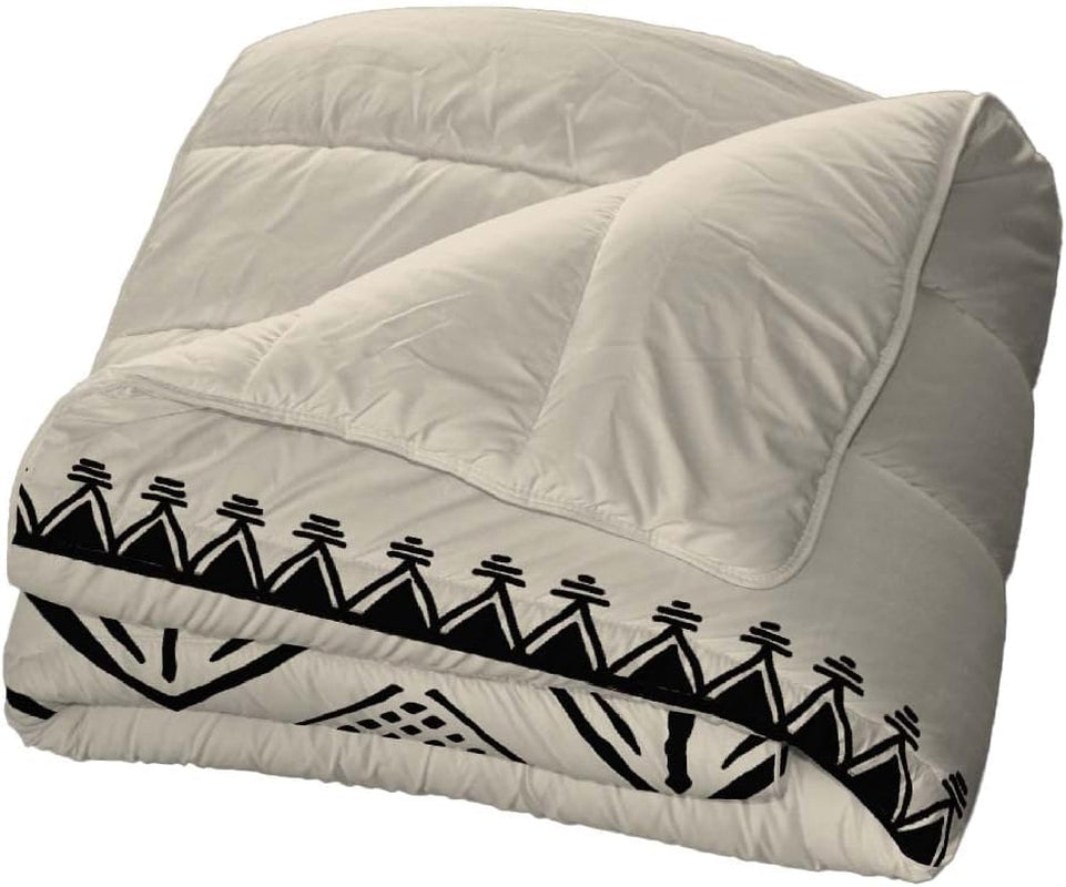 Bleu Câlin Trapunta Hermance stampata per 1 persona, poliestere, blu/grigio, 140 X 200 Cm Trapunte e trapunte Naty Shop Crema / sabbia / nero 220X240 Cm