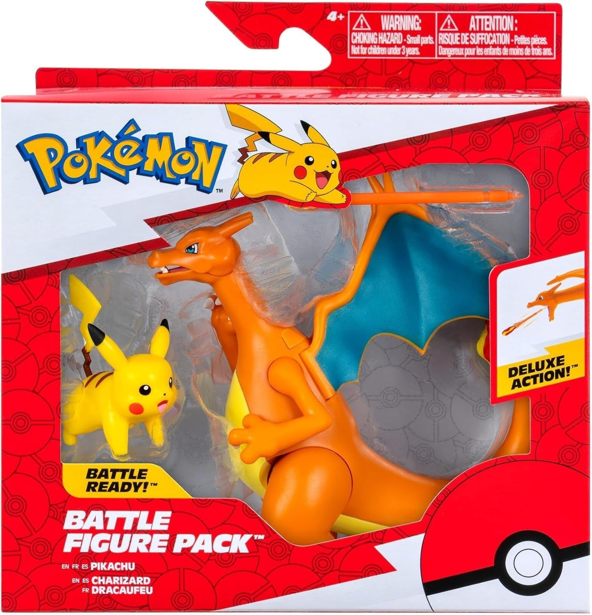 Pokémon PKW3459 - Battle Figure Pack - Glurak e Pikachu, Mobile Glurak con Pikachu Action Figures Naty Shop Titolo predefinito