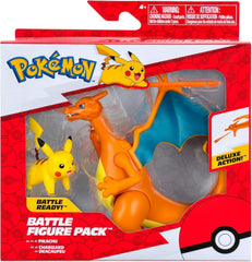 Pokémon PKW3459 - Battle Figure Pack - Glurak e Pikachu, Mobile Glurak con Pikachu Action Figures Naty Shop Titolo predefinito