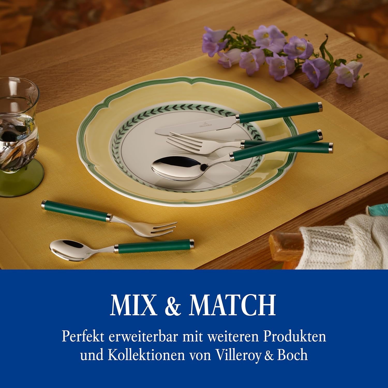 Villeroy & Boch - Set de tacâmuri Play! Green Garden, 30 piese Bucatarie Naty Shop