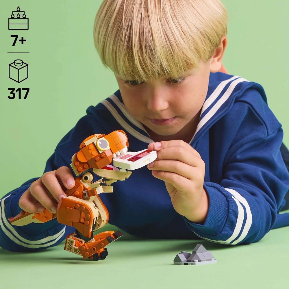 LEGO Jurassic World Little Eatie: T.Rex Giocattolo da costruzione per ragazzi e ragazze Set da costruzione dinosauro di 7 anni Modello regalo per bambini con bocca, testa e coda mobili 76967 Set da costruzione Besuche den LEGO-Store