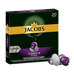 Kaffeekapseln Lungo Intenso, Intensität 8 von 12, 200 Nespresso®* kompatible Kapseln, 10 x 20 Getränke & Kapseln Espresso Intenso, Intensität 10,100 Nespresso®* kompatible Kaffeekapseln, 10x10