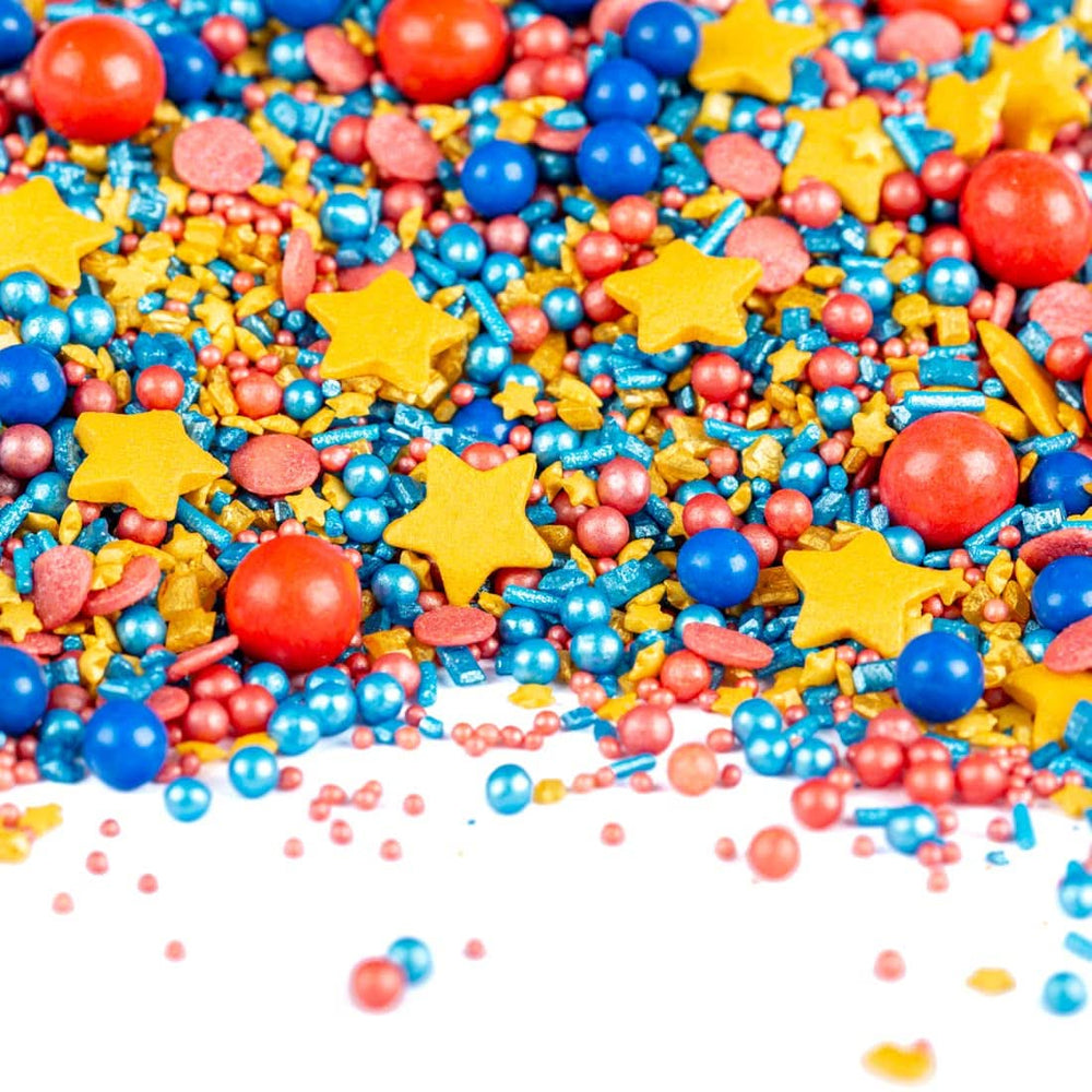 Super Streusel SuperErou, amestec sprinkles, 90 grame Sprinkles Naty Shop 90 grame