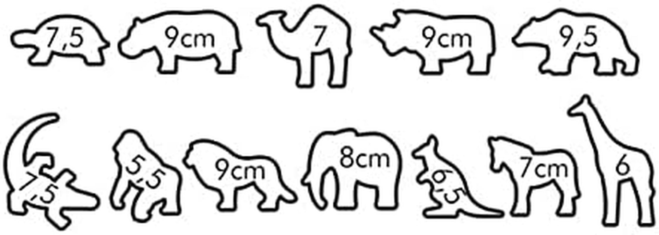 Set de forme pentru biscuiți Tescoma Delícia Kids Zoo, 12 piese