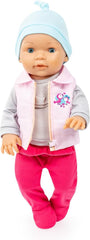 Bayer Design 84200AM Puppenkleidung, Outfits, Babypuppen Anziehsachen 38-43 cm, mehrteilig, Puppenzubehör