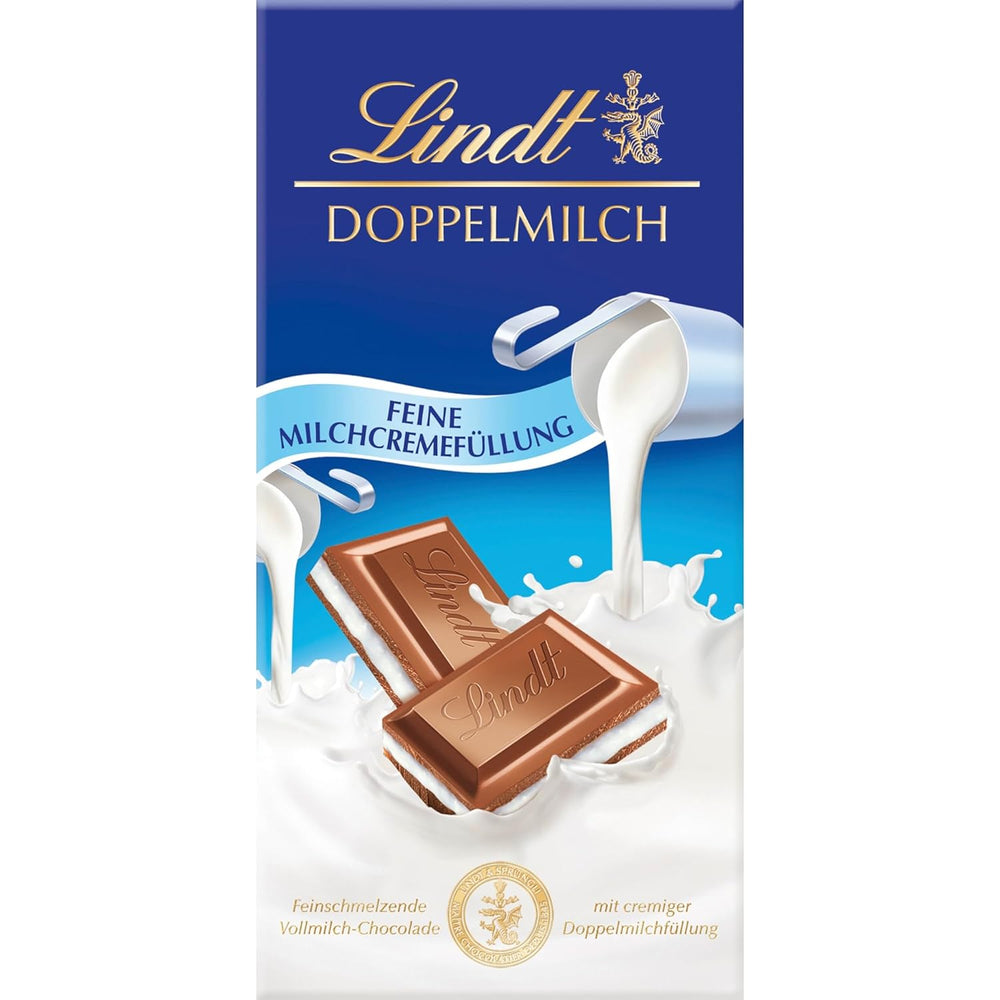 Cioccolata Lindt | Barretta di cioccolato al latte e nocciole | 100 g| Cioccolato al latte liscio e fuso con pezzi croccanti di nocciola | Barretta di cioccolato