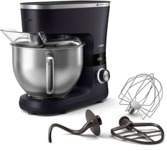 Macchina da cucina Philips Serie 7000 - 5,5 litri, 1000 Watt, 8 velocità, tecnologia Proknead, Rezepte, timer intelligente LED, Knethaken, Schneebesen und Rührbesen (HR7962/01) Mamma e bambino Naty Shop