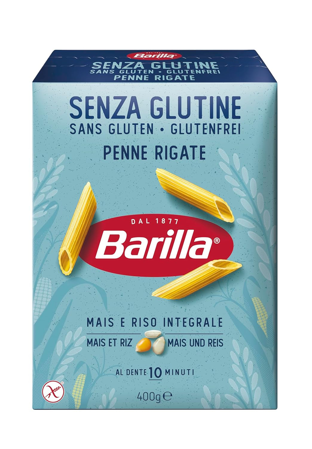 Barilla Penne Rigate pasta senza glutine a base di delizioso mais e riso - perfette per chi soffre di celiachia o intolleranza al glutine (14 x 400g)