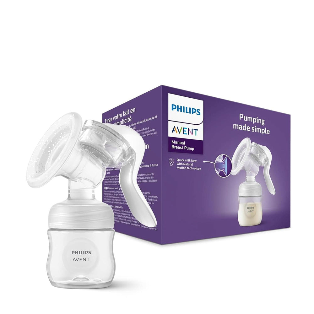 Philips Avent Handmilchpumpe - Einfaches Abpumpen, Mit Natural-Motion Technologie, Bpa-Frei (Modell SCF430/01) Trasparente Accessori Alimentazione e Allattamento Bebe Naty Shop Nuovo Manuale