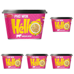 HELLO PHO WOK spaghetti di riso istantanei, manzo - 1 x 76 g