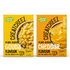 Cultured Foods Veganer Käse Käseersatz Laktosefrei Glutenfrei 2-er Set Gouda e Cheddar CHEATCHEEZ
