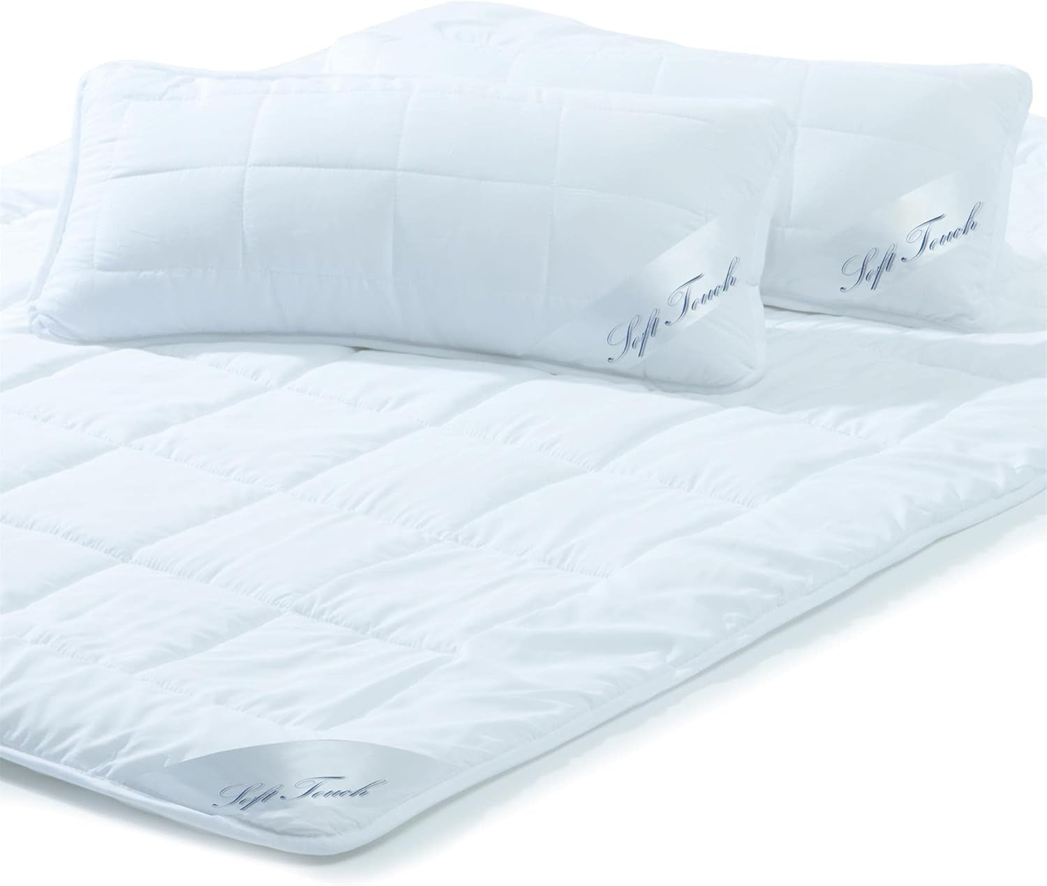 Aqua-Textil Soft Touch Set per Bambini Piumino 100 X 135 Cm 250G e 350G con cuscino 40 X 60 Cm 150G Piumino 4 stagioni Termoautonomo Oeko-Tex Piumini e Trapunte Naty Shop 200X200 Cm + 2X 40X80 Cm Estate