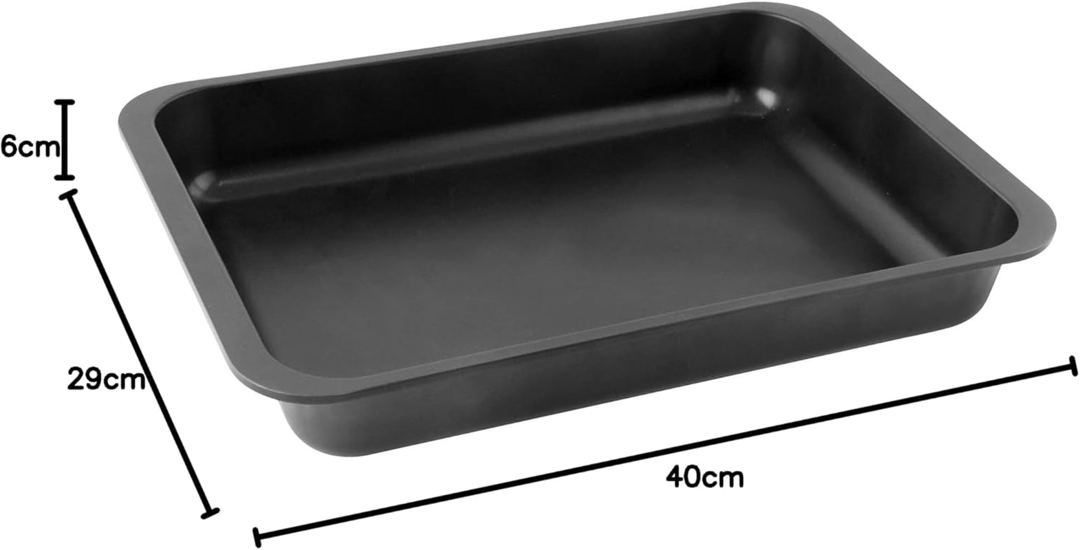 Zenker Ofenbackform (40 X 6 X 29 Cm) SPECIAL COOKING, Rechteckige Ofenform Mit Antihaftbebeschichtung, Backform Mit Extra Hohem Rand (Farbe: Schwarz), Menge: 1 Stück Matrite si tavi pentru copt Naty Shop
